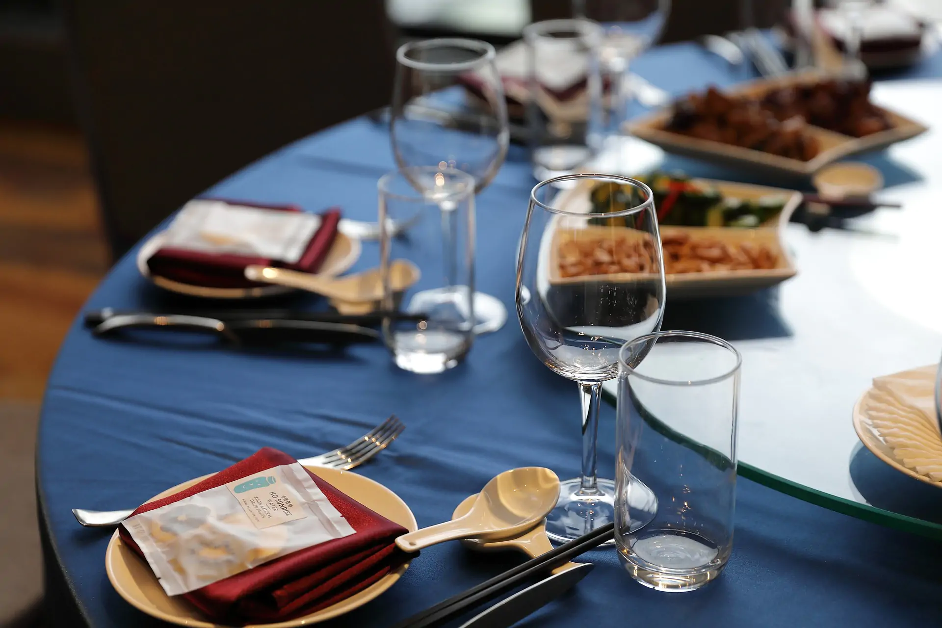 An elegant table setting prepared for an event