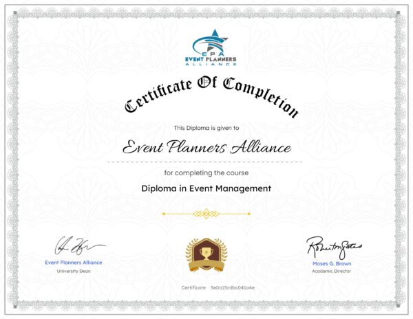 Certified Corporate Event Manager