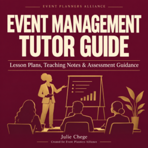 Event Management Tutor’s Guide